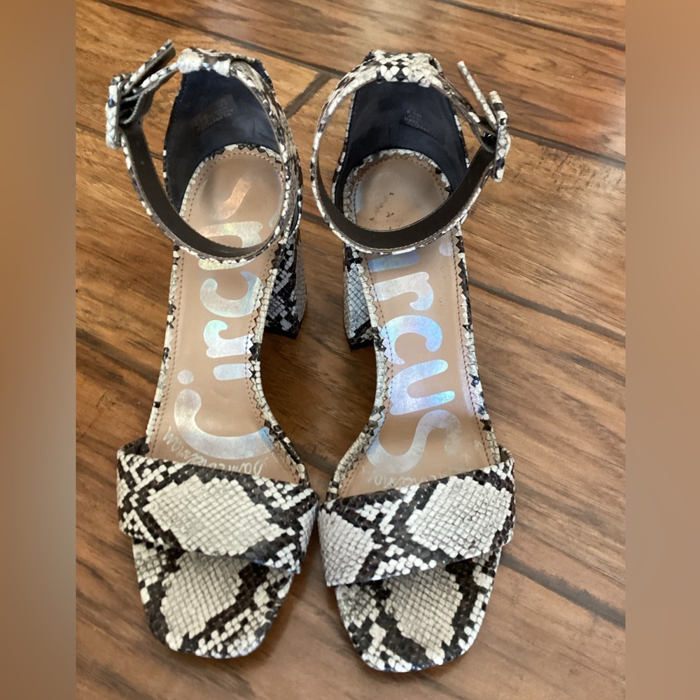 Sam Edelman Sandal’s Snakeskin Faux Leather in Size 8.5 - Picture 2 of 9